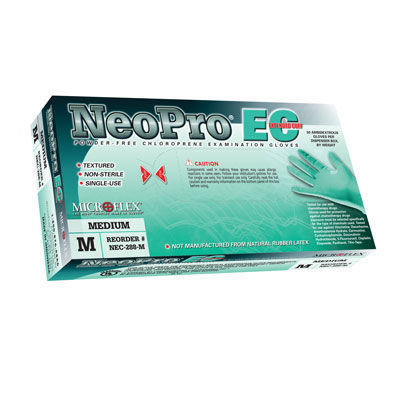 Microflex neopro extended cuff pf chloroprene gloves m
