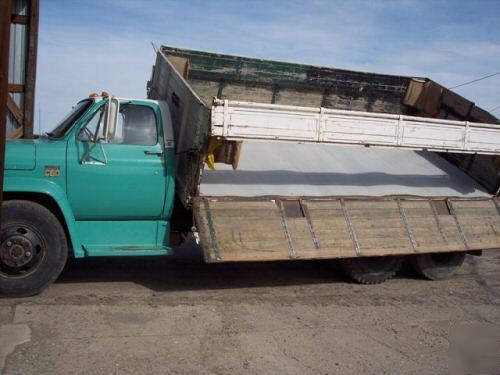 1973 chevy c-60 farm truck with side hoist and lift tag