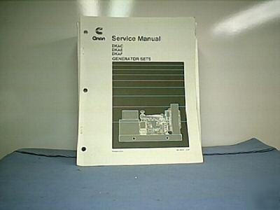 Cummins/onan gen. service manual foer series dkac,e,f 