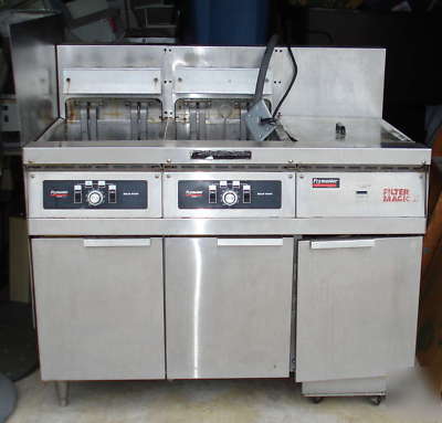 Frymaster electric 2 bay fryer w/ filter magic station