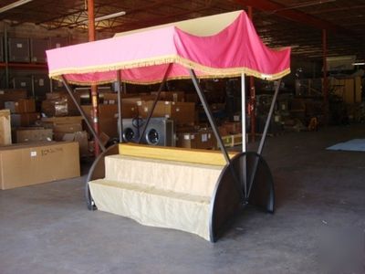 Sales kiosk retail display market bazaar gondola pink