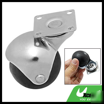 Top plate connector swivel spherical caster for chair