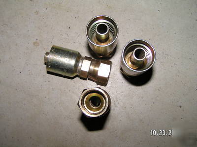 Lot 2 parker 10643-10-8 crimp fittings 1/2HOSE-5/8JIC