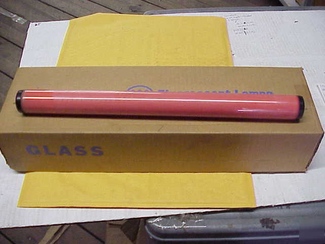 1 lot of 6, F15T12, 18 inch 15V red flourescent bulb