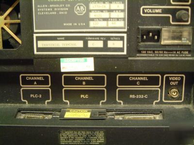 Allen bradley 1770-ta industrial terminal w/keyboard