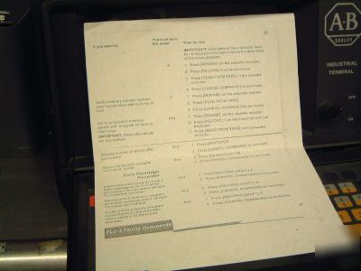 Allen bradley 1770-ta industrial terminal w/keyboard