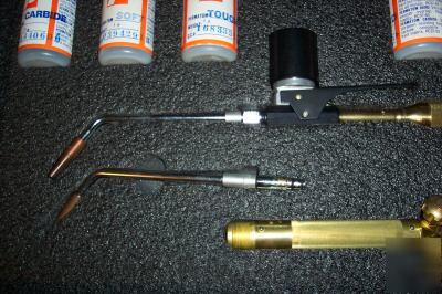 Harris calorific welding torch set w/ permatom in case