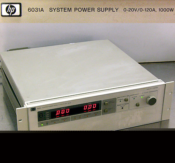 Hp 6031A system dc power supply 0-20V/0-120A w/hp-ib