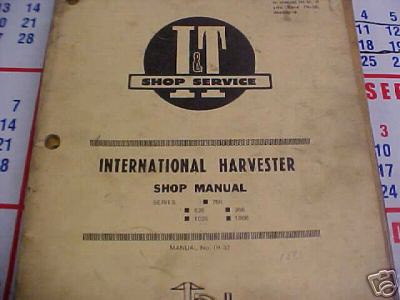 I&t shop manual for ih series 766-826-1026--966-1066