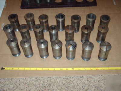 Lot 21-hardinge 2J collets,1/8- 1 3/8