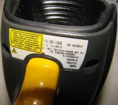 Symbol DS6608 1D 2D barcode scanner with usb cable