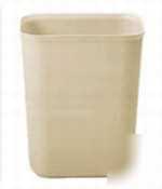 Beige fire resistant wastebasket - 7 qt - 2540BG - 2540