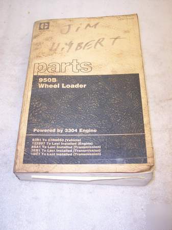 Caterpillar 950B wheel loader parts manual 