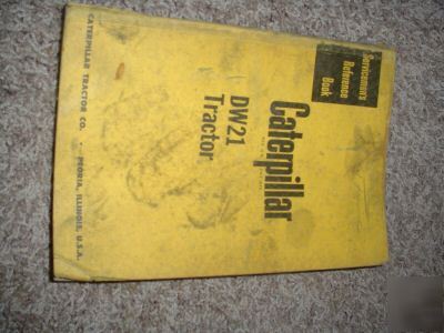 Caterpillar service manual DW21 tractor repair guide