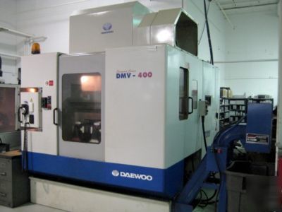 Daewoo dmv-400 vertical machining center apc rigid tap