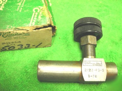 Hydraulic fluid flow control valve 3/8-npt 2R22-R3-s