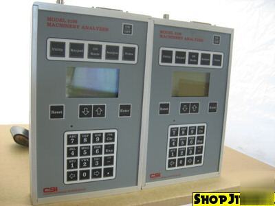 Lot of 2 csi model 2100 machinery analyzer