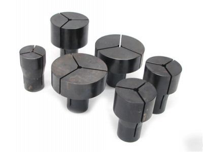 Lot of 6 j.f.k. steel pad 5C collets
