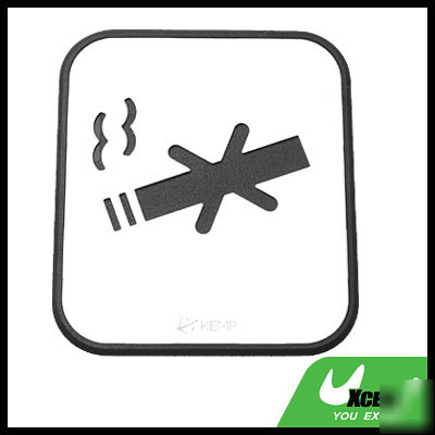 Metal aluminum public prohibit no smoking sign sticker
