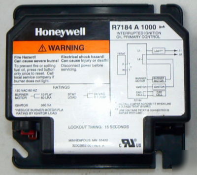 New honeywell R7184A 1000 ignition primary control 