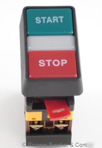 Start-stop push button 30MM momentary 24V led pilot