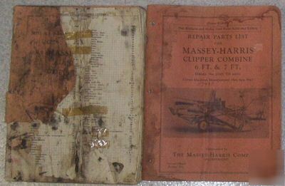 1944-1947 massey-harris combine parts setting up manual