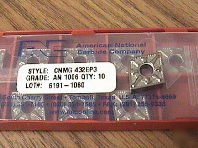 34 CNMG432 turning inserts in C5 grade from anc