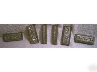 5 lb lead ingot sets- good quality 