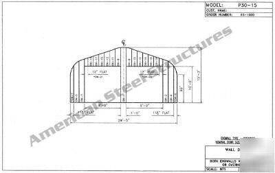 American steel buildings engineered plans & manuals p