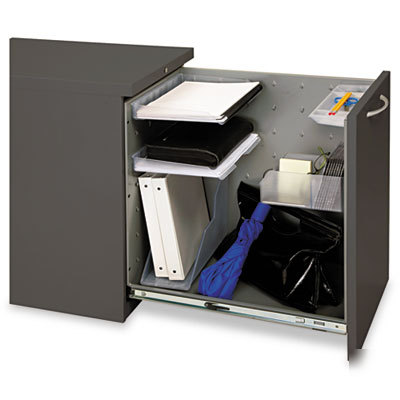 Flagship mobile rt pedestal file bindr storge charcoal