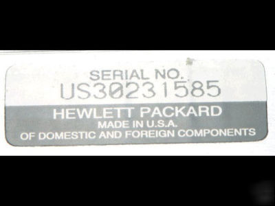 Hp agilent 5361B pulse/cw, w/ opt. 010, 040