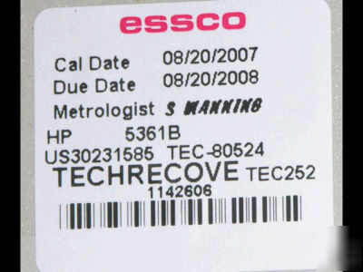 Hp agilent 5361B pulse/cw, w/ opt. 010, 040