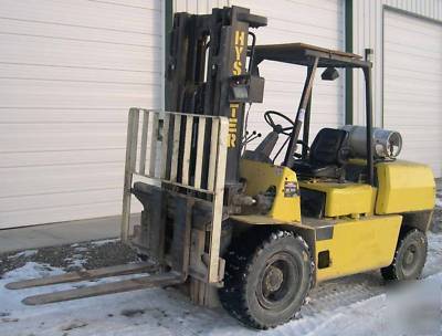 Hyster H100XL 10000LB 3 stage side shift lp forklift