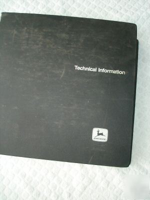 John deere technical service information manual 1970S