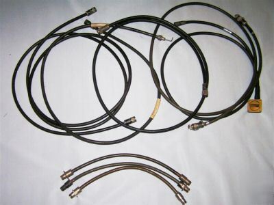 Lot of 8 rf microwave cables n tnc bnc