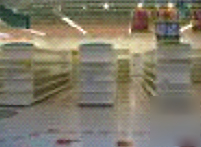 Lozier gondola shelving used white store fixtures 