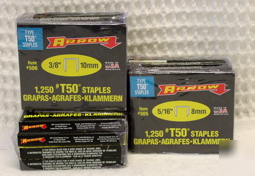 New 15000 arrow staples T50 #505 5/16