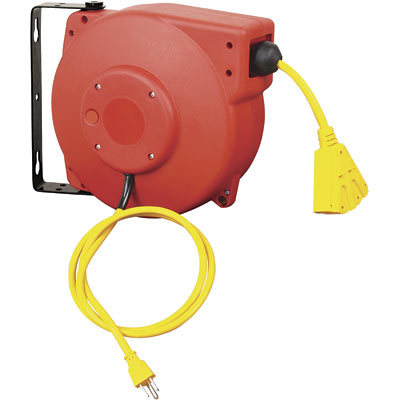 Northern ind. retractable cord reel 40' 12/3 sjt cord