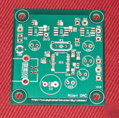 Pcm 2702E usb dac + alien dac pcb V1.1 diy burr brown