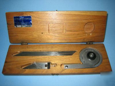 Scheer tumico machinist protractor no. 6005, wood case