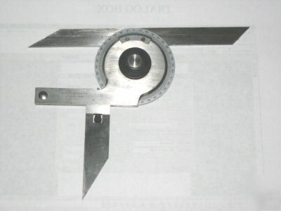 Scheer tumico machinist protractor no. 6005, wood case