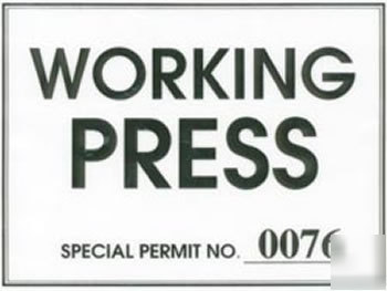 Working press windshield pass