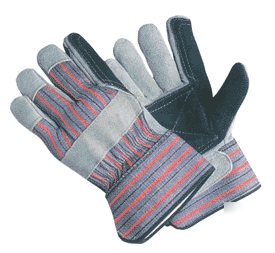 New 60 pairs double split leather worker work gloves