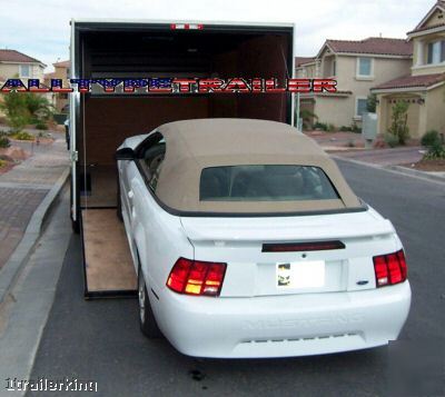 New enclosed motorcycle atv car hauler utility trailer