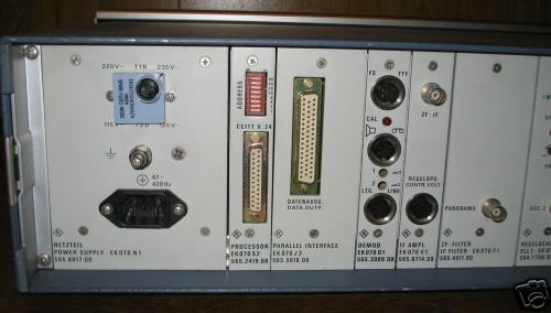 New rohde & schwarz r&s EK070 vlf/hf receiver - as 