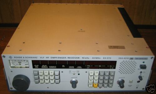 New rohde & schwarz r&s EK070 vlf/hf receiver - as 
