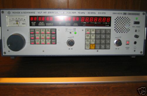 New rohde & schwarz r&s EK070 vlf/hf receiver - as 