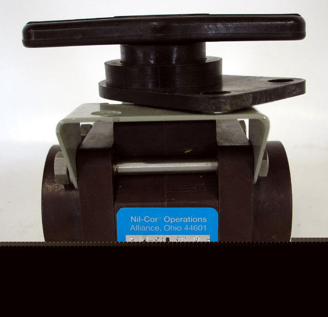 Nil-cor 3 piece threaded end ball valve 510 series Â¾in