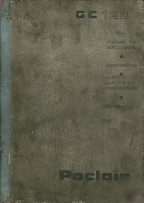 Original poclain GC120 excavator spare parts catalogue
