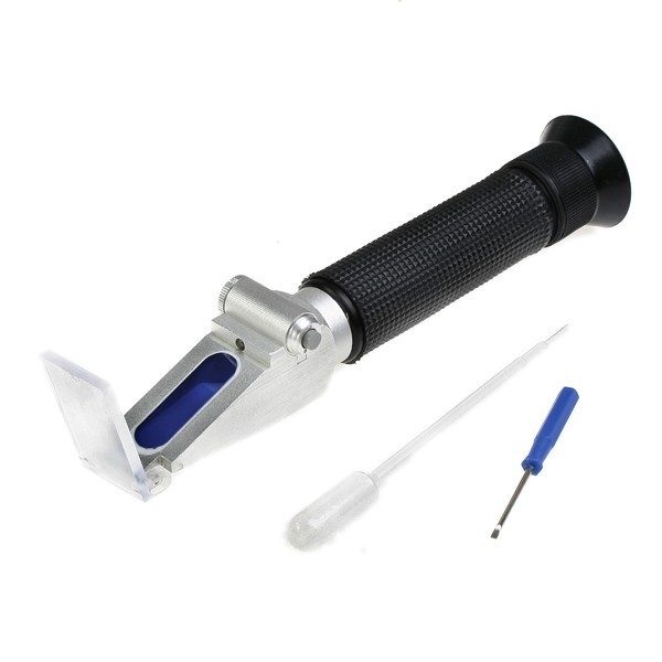 Portable salt salinity refractometer w/ light 0-10% atc